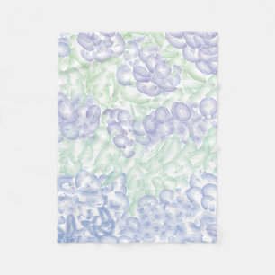 Lilac Aquarellfarben Fleecedecke