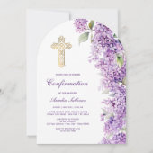 Lilac Arch Confirmation Einladung (Vorderseite)