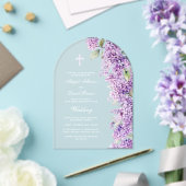 Lilac Arch Wedding Acryleinladungen (Insitu (Hochzeit))