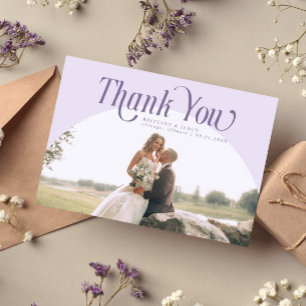 Lilac Arch Wedding Vielen Dank Dankeskarte