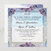 Lilac Beach Hochzeit Einladung (Vorne/Hinten)