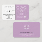 Lilac Beauty Salon Loyalty-Card Treuekarte (Vorne/Hinten)