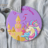 Lilac Birthday Princess Button (Beispiel)