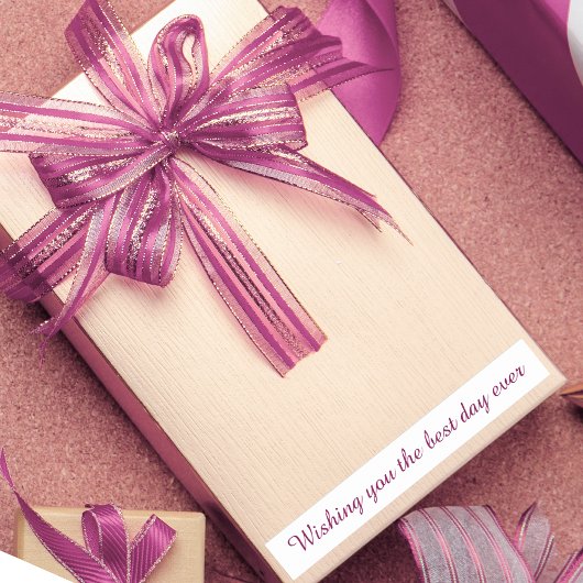 Lilac Birthday Stickers | Editable Gift Labels