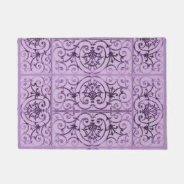 Lilac-Blättermuster Fußmatte