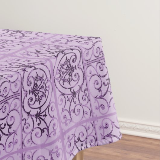 Lilac-Blättermuster Tischdecke (Beispiel)