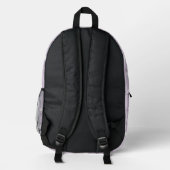 Lilac Bloom Bedruckter Rucksack (Rückseite)