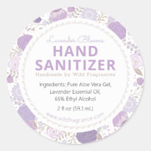 Lilac Bloom Personalisiert Hand Sanitizer Seifenke