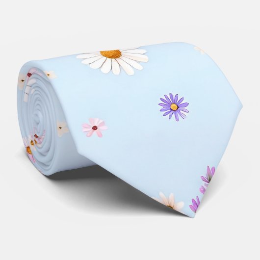 Lilac Bloomlets  Krawatte (Gerollt)