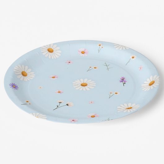 Lilac Bloomlets  Pappteller (Schrägansicht)