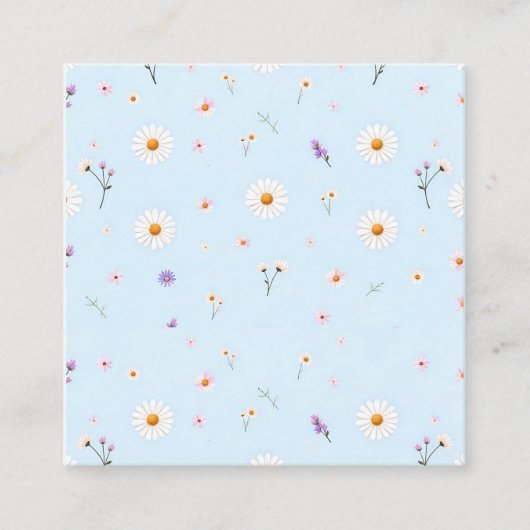 Lilac Bloomlets  Quadratische Visitenkarte (Vorderseite)