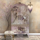 Lilac Blooms Dove & Romantic Rustic Floral Seidenpapier