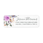 Lilac Blooms | Floral Return Address Label (Vorne)