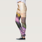 Lilac Blooms: Hillside Art am Sonnenuntergang Leggings (Links)