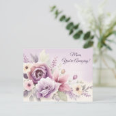 Lilac Blooms Muttertagskarte Postkarte (Stehend Vorderseite)