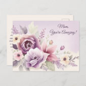 Lilac Blooms Muttertagskarte Postkarte (Vorne/Hinten)