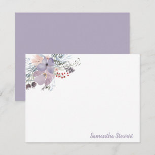 Lilac Blooms Personalisierte Blumengeschichten Mitteilungskarte