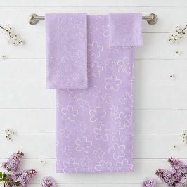 Lilac Blossom Badhandtuch Set