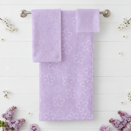 Lilac Blossom Badhandtuch Set