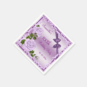 Lilac Blossom, Bows & Diamonds 100. Serviette (Ecke)