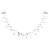 Lilac Blossom Happy Birthday Bunting Flags Wimpelkette (Alle)