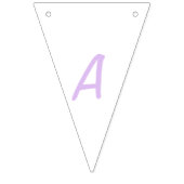 Lilac Blossom Happy Birthday Bunting Flags Wimpelkette (Dritte Fahne)