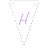 Lilac Blossom Happy Birthday Bunting Flags Wimpelkette (Zweite Fahne)