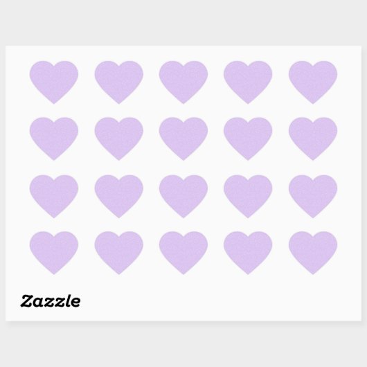 Lilac Blossom Heart Sticker (Blatt)
