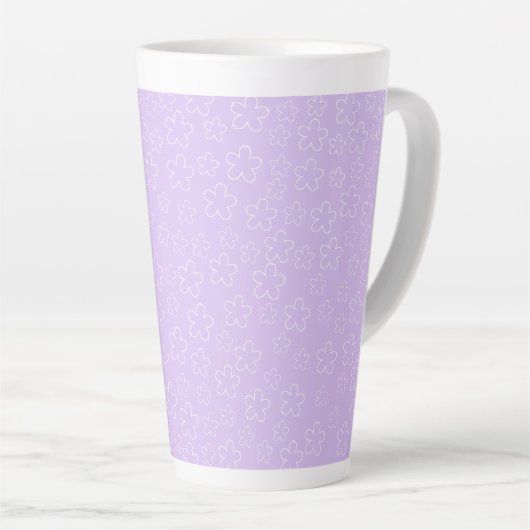Lilac Blossom Latte Tasse (Rechte Ecke)