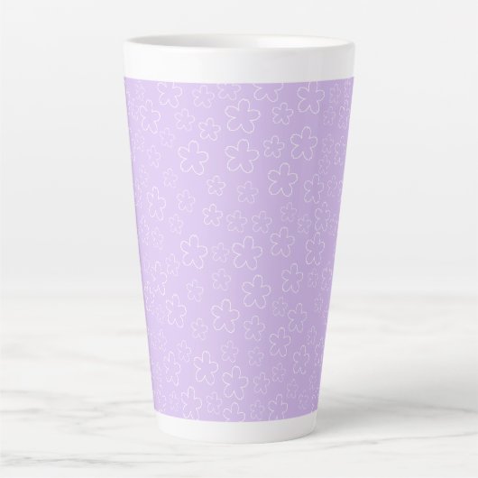 Lilac Blossom Latte Tasse (Vorderseite)