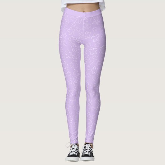 Lilac Blossom Leggings (Vorderseite)
