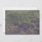 Lilac Blossoms Rustic Wood Spring Baby Dusche Einladung (Rückseite)