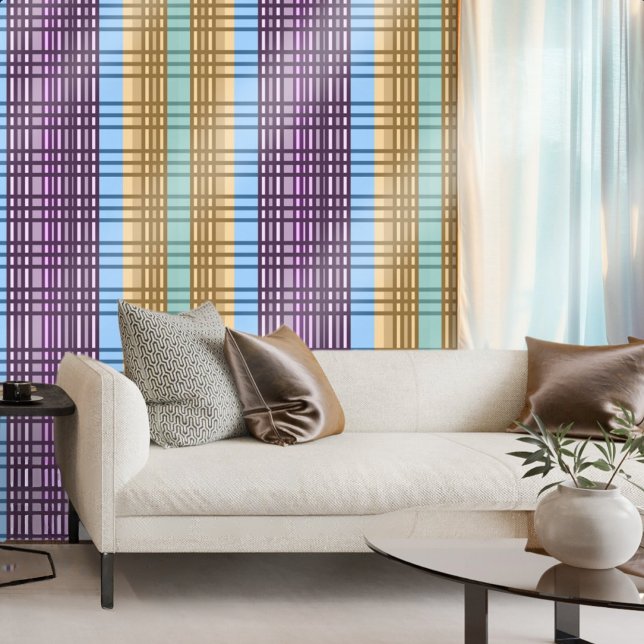 Lilac Blue Gold Green Checkered Elegandesign Muste Tapete (Von Creator hochgeladen)