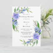 Lilac Blue Hyacinth Tulip Polterabend Invites (Stehend Vorderseite)