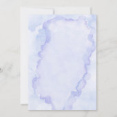 Lilac Blue Hyacinth Tulip Polterabend Invites (Rückseite)