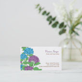 Lilac & Blue Hydrangeas-Profil / Mommy-Card Telefonnummerkarte (Stehend Vorderseite)