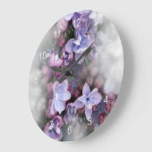 Lilac blüht große wanduhr (Winkel)