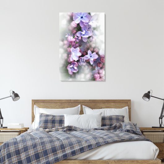 Lilac blüht leinwanddruck (Insitu (Schlafzimmer))