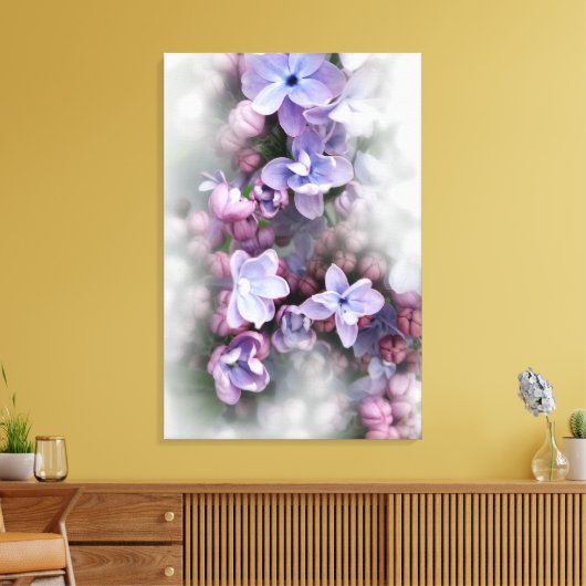 Lilac blüht leinwanddruck (Insitu (Wohnzimmer))