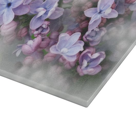 Lilac blüht schneidebrett (Ecke)