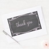 Lilac Blühte Chalkboard Danke Stickers (Umschlag)