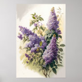 Lilac Blume Art Print Poster (Vorne)