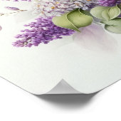 Lilac Blume Art Print Poster (Ecke)