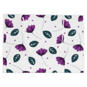 Lilac-Blume auf einem weißen BG-Geschenkbeutel Große Geschenktüte (Rückseite)