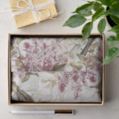 Lilac Blume Bird Verzierte Frame Decoupage Seidenpapier (Geschenk)