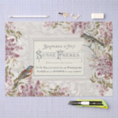 Lilac Blume Bird Verzierte Frame Decoupage Seidenpapier (Handwerk)