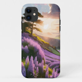 Lilac Blume Bloom on Hill bei Sonnenuntergang Glüh Case-Mate iPhone Hülle