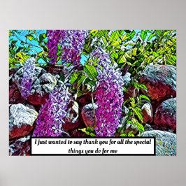 Lilac-Blume blühen im Garten Poster