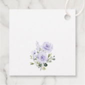 Lilac-Blume, Boho, Babydusche Geschenkanhänger (Rückseite)