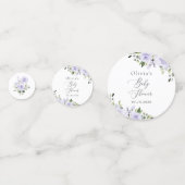 Lilac-Blume, Boho, Babydusche Konfetti (Rückseiten)